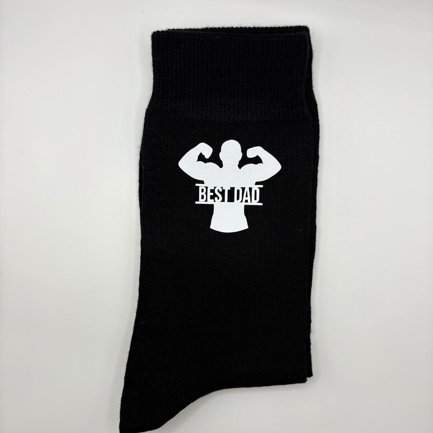 🧦 Chaussettes noires – Best Dad 💪🧔