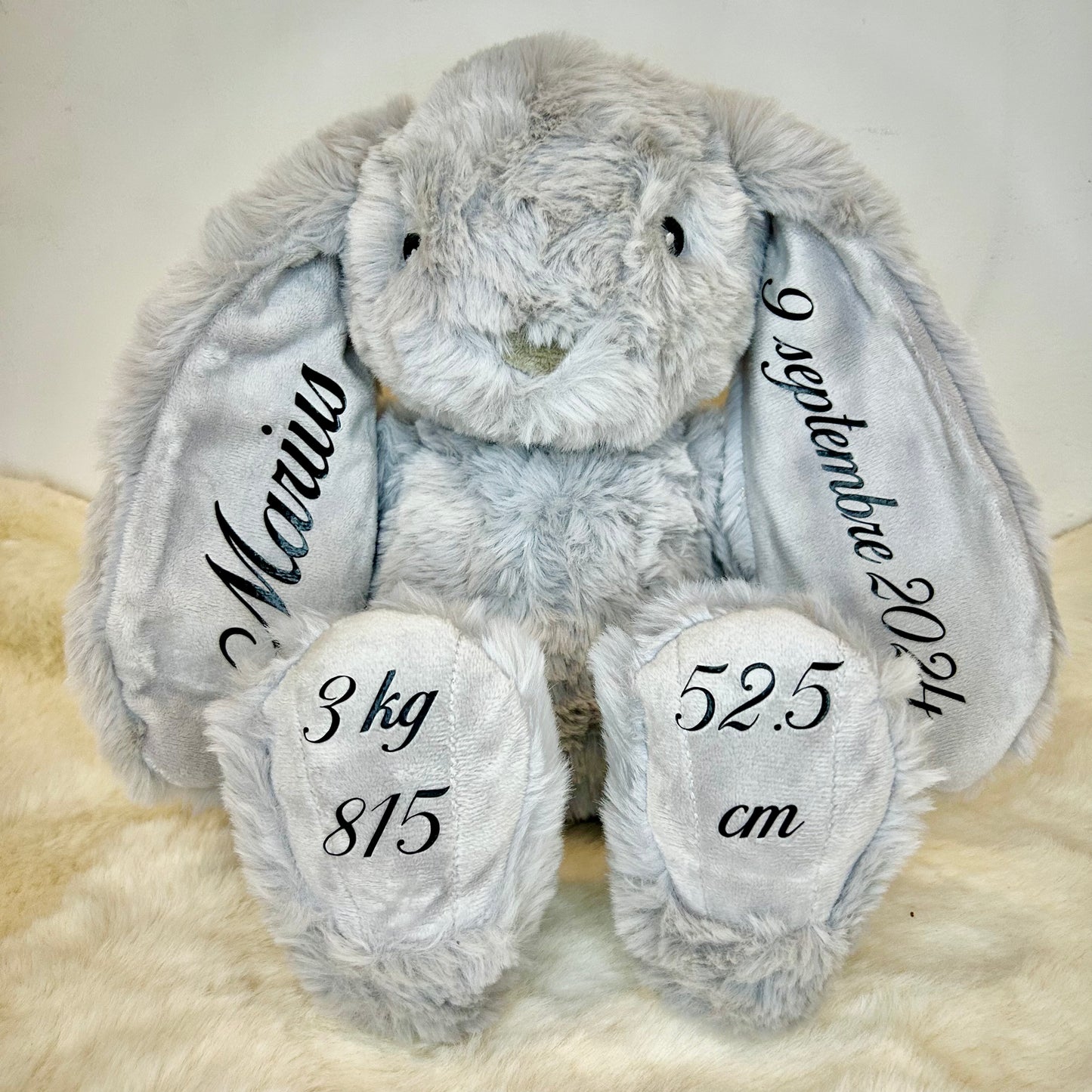 Doudou lapin naissance 🧸