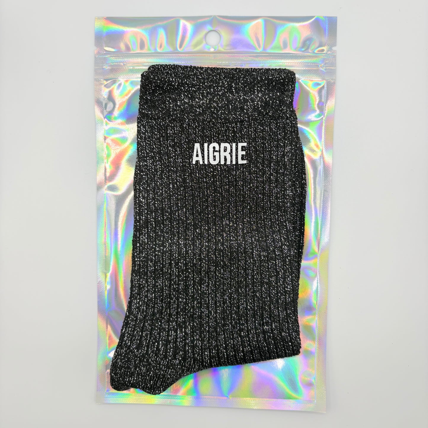 🧦 Chaussettes pailletées – Aigrie 🍋✨