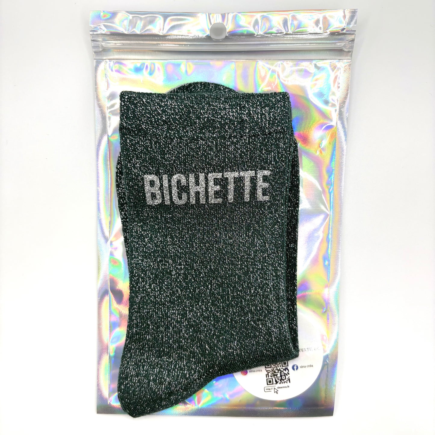 🧦 Chaussettes pailletées – Bichette ✨