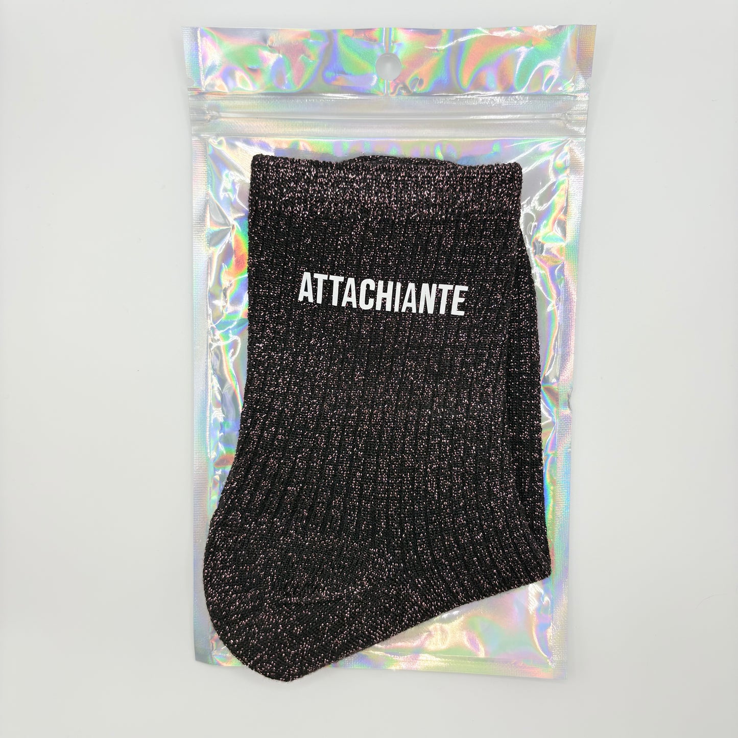 🧦 Chaussettes pailletées – Attachiante 😈💖