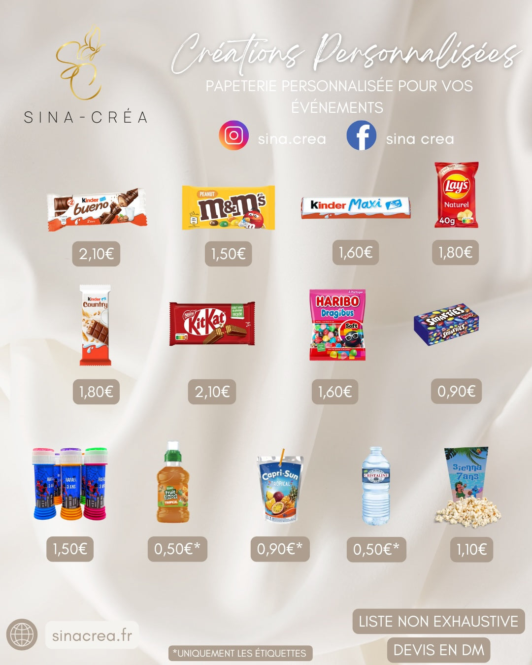 Chips personnalisés – Papeterie sur-mesure