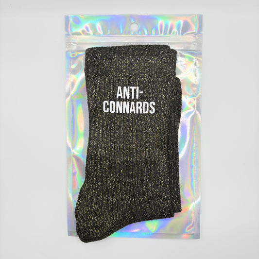 🧦 Chaussettes pailletées – Anti-connards 🖕✨