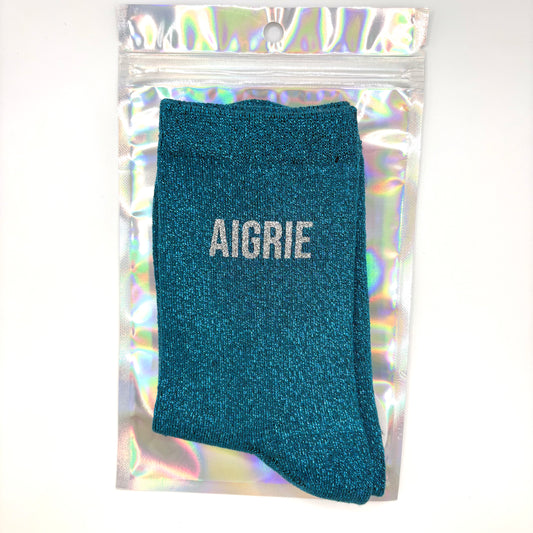 🧦 Chaussettes pailletées – Aigrie 🍋✨