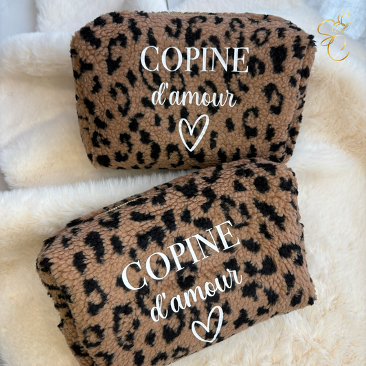 Trousse imprimée léopard