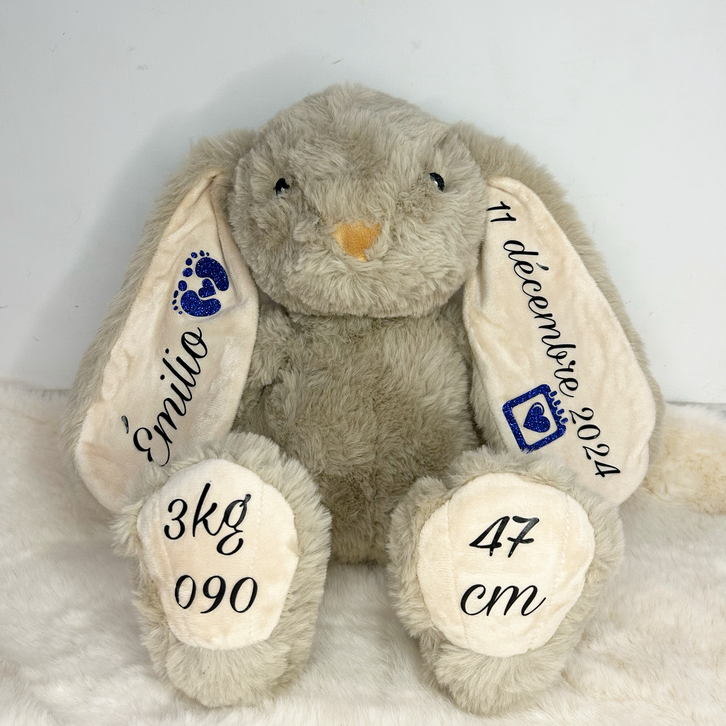 Doudou lapin naissance 🧸
