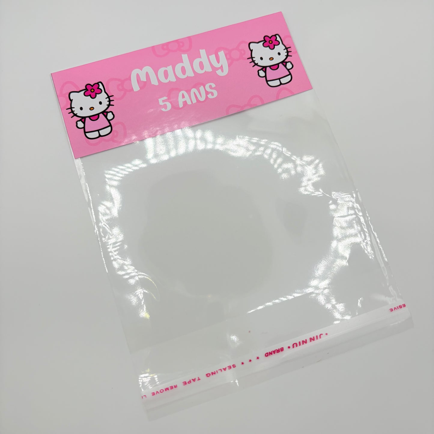 Sachet de bonbons personnalisé – Thème au choix (vendu sans bonbons)